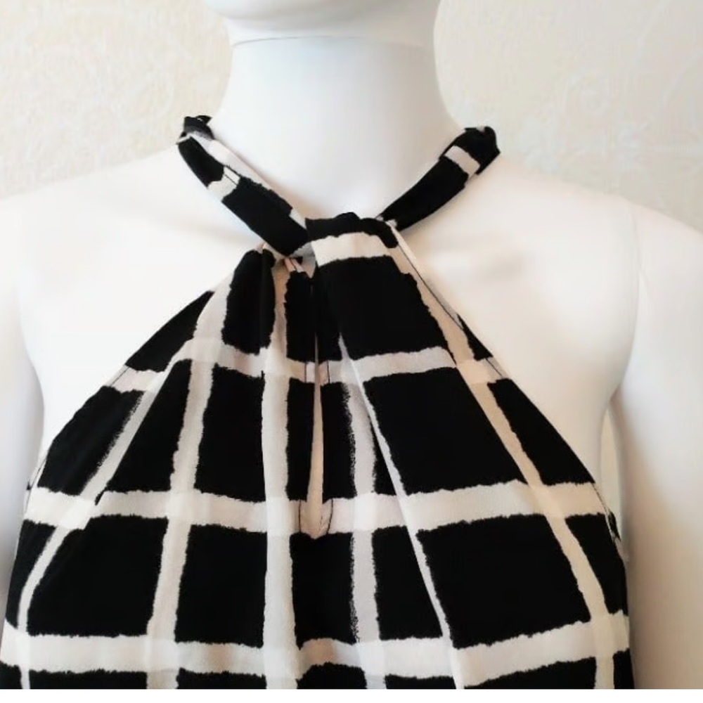 Banana Republic Black and White Halter Top